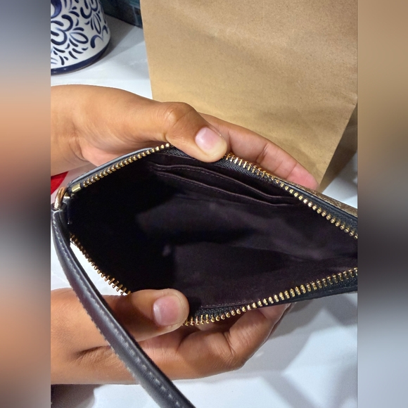 Coach Tan and Black Mini Bag (Shopping Bag Included) - Picture 3 of 4